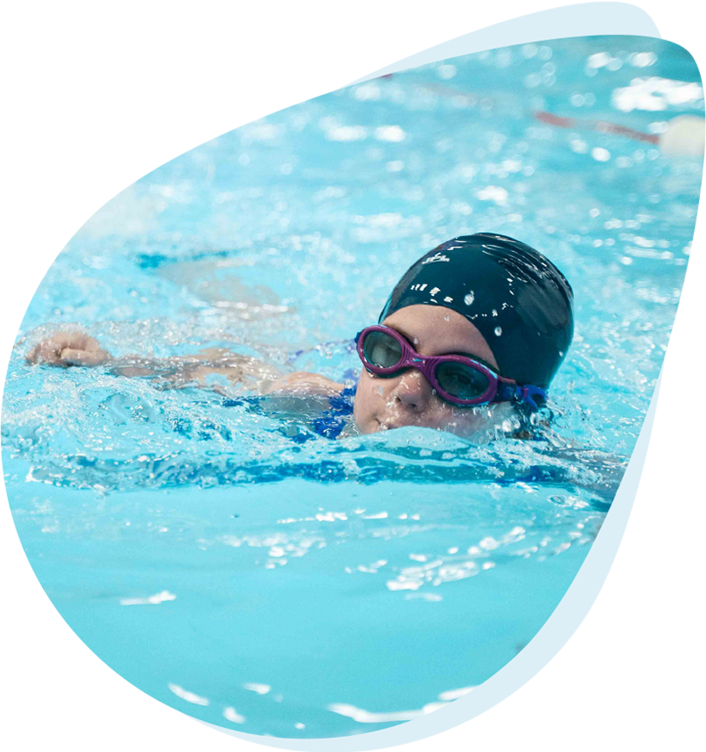 Children mastering strokes in a holiday crash course